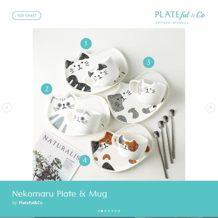 NEKOMARU PLATE & MUG BY PLATEFUL CO