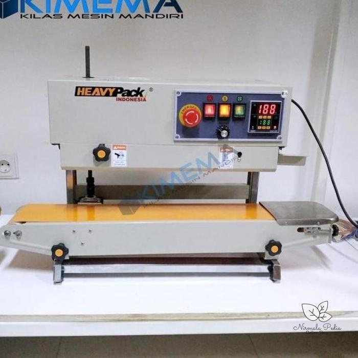 Continous Band Sealer PV Vertikal Mesin Press Perekat Plastik Pouch -Nirmala