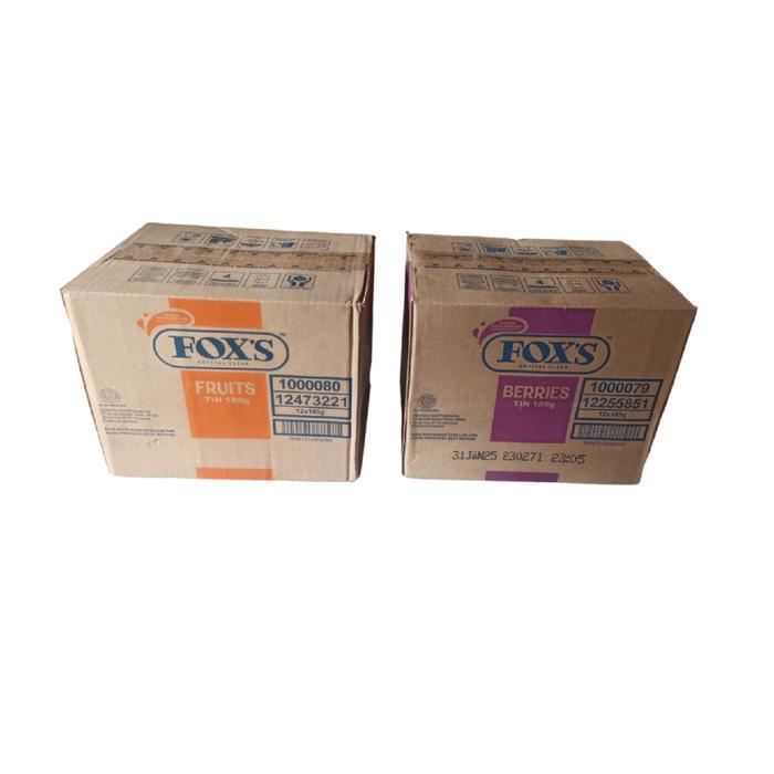 Permen Fox's Tin Kaleng 1 Dus Karton isi 12pcs 170gr
