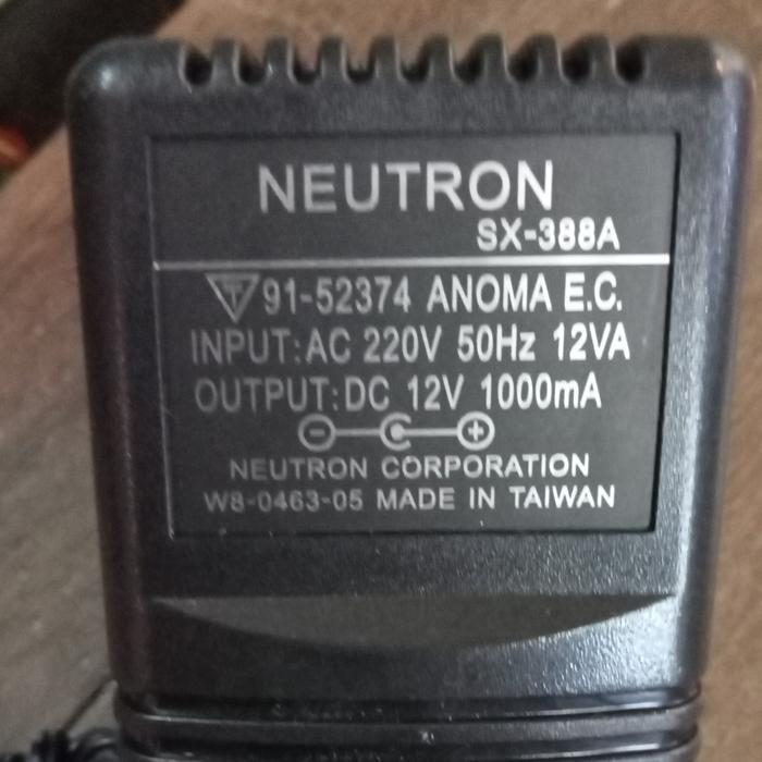ADAPTOR TIMBANGAN DIGITAL 9V-1000MA ADAPTOR 12V-1000MA