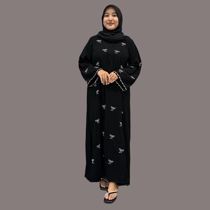 Abaya Arrabian Turkey Gamis Hitam Kekinian Terbaru - Salaf Boutique