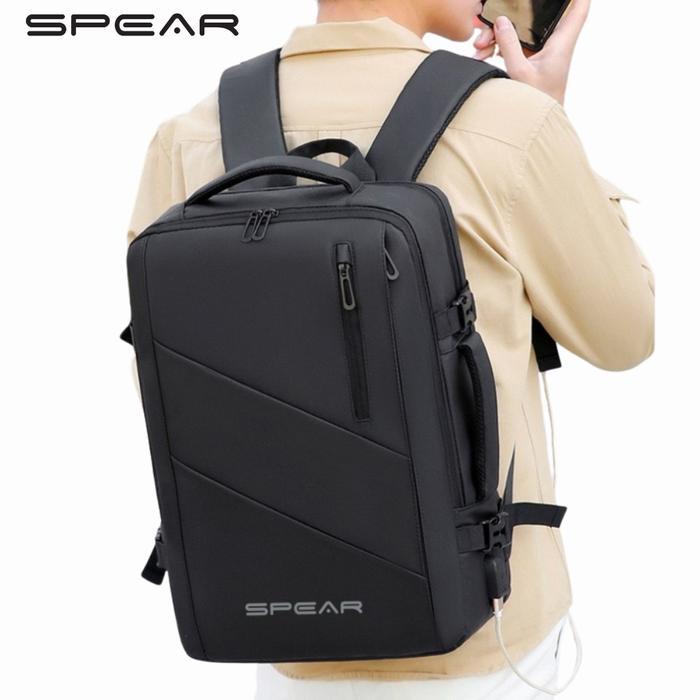 SPEAR Backpack Tas Besar travel tas Expanding ransel kerja Travelling Tas Laptop waterproof Tas