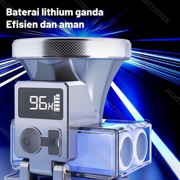 HUNTMAX L56 Senter Kepala Portable / Senter Waterproof 60W 800lumen 8000mAh