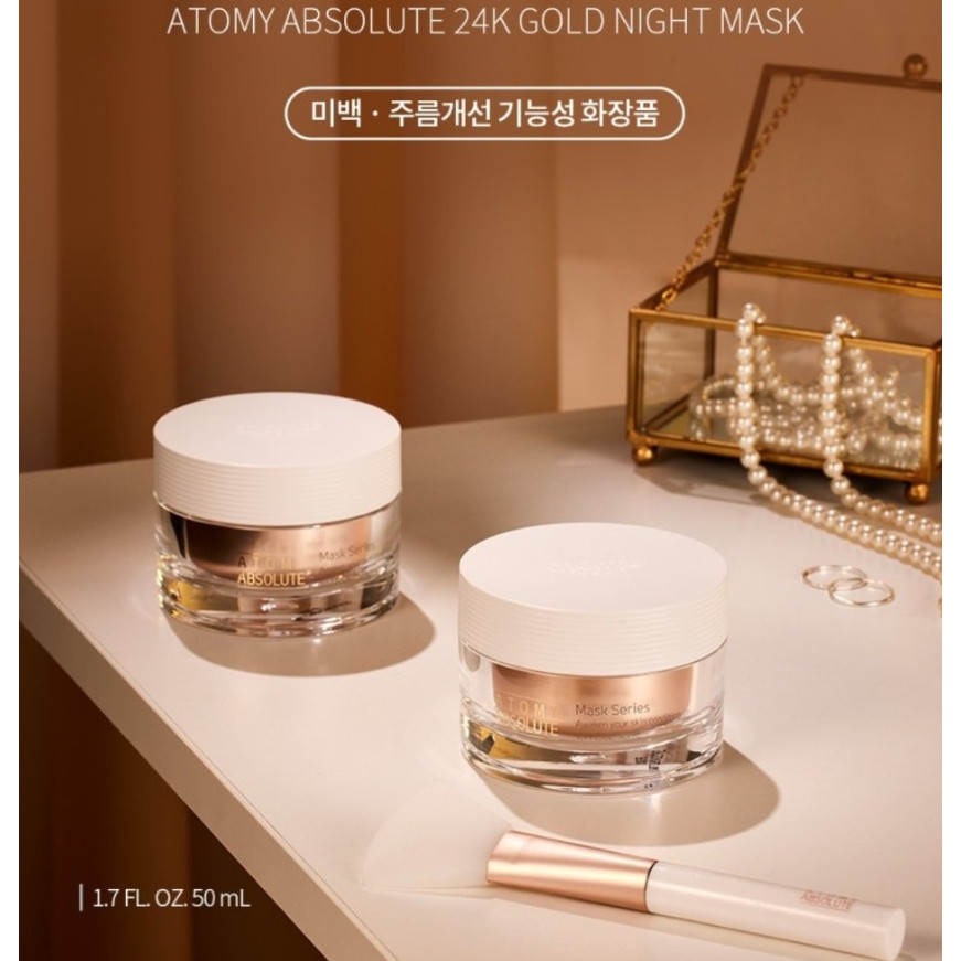 Atomy Gold 24K Masker Tidur untuk wajah berkilau
