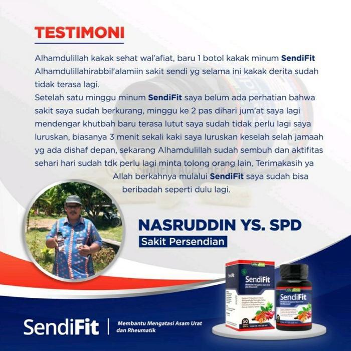 SENDIFIT HERBAL UNTUK KEBAS KESEMUTAN PEGAL KAKI & TANGAN SENDIFIT 50 KAPSUL