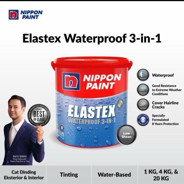 Cat tembok Nippon paint Elastex tinting walden white np ow 1010 P 4 kg