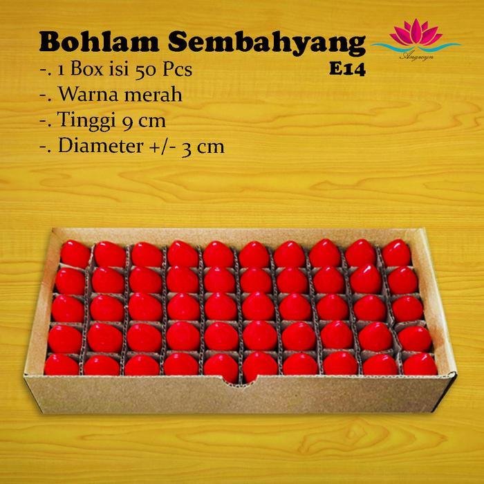Bohlam Lampu Lilin Sembahyang E14 Gratis ongkir