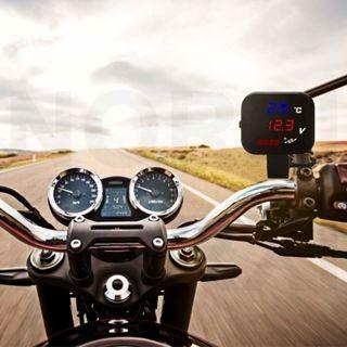 "New" Volt Meter Koso 3 in 1/Voltmeter 3 in 1 Koso Usb Anti Air Original/Voltmeter 3in1 Charger USB