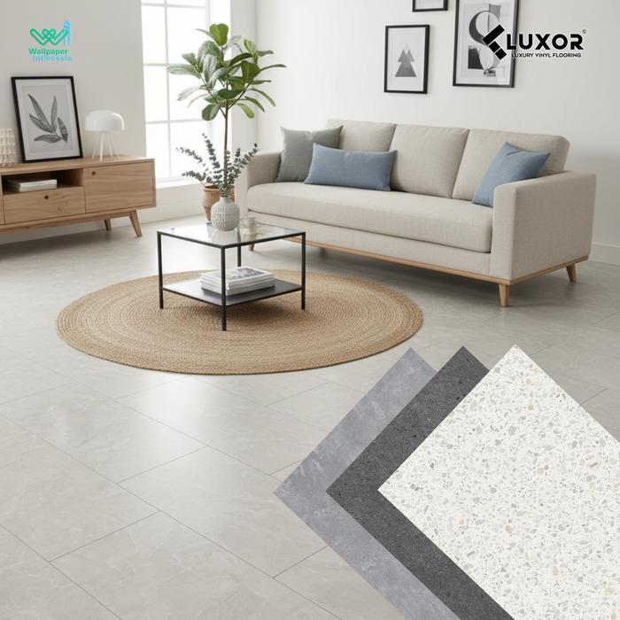 Lantai SPC Vinyl Klik Tanpa Lem - LUXOR - Click System Flooring - Plank SPC Lantai Kayu SPC 3mm