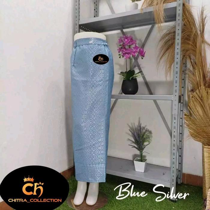 s7 Rok Span Songket Kebaya Wanita//Rok songket jadi//Rok span songket belah Samping karet pinggang