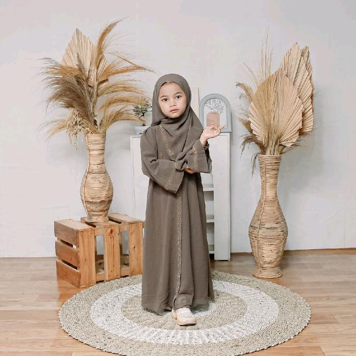 (SPESIAL RAMADHAN) LITTLEMALIKA X MAJIDAH GAMIS DUBAI ANAK BAHAN CERUTY SUTRA PREMIUM ADEM HALUS
