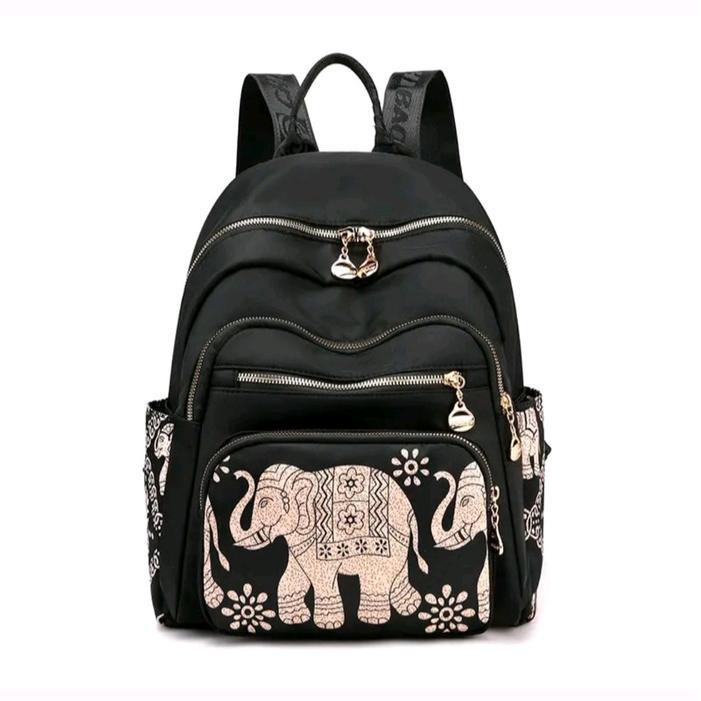 Tas ransel chibao import motif gajah parasut waterproof