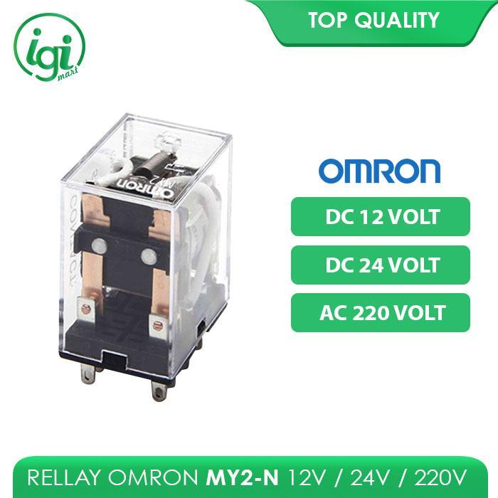 RELAY MY2 12V OMRON / RELAY MY2N 24V OMRON / RELAY MY2-N 220 VOLT 8 PIN