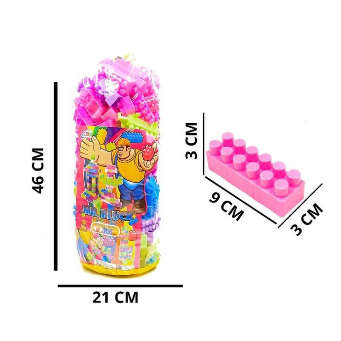 SYARIAH TOYS MAINAN EDUKASI CREATIVE MR BLOCK BRICK BALOK SUSUN DIY ANAK