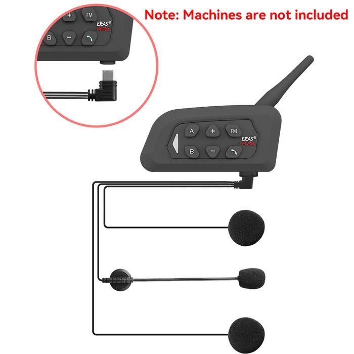 EJEAS NEW TYPE-C HEADSET CLIPS FOR EJEAS V6 PRO+ V4 PLUS MOTORCYCLE HELMET INTERCOMS