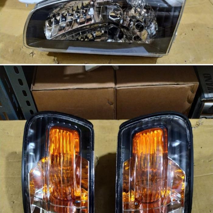 headlamp blacksmoke ae111 all new corolla 1600 cc