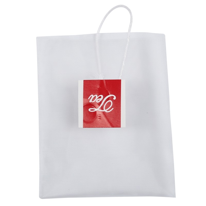 1000Pcs5.5 X 7Cm Pyramid Tea Bag Filter Nylon Tea Bag Single String Label Transparent Empty Tea Bag