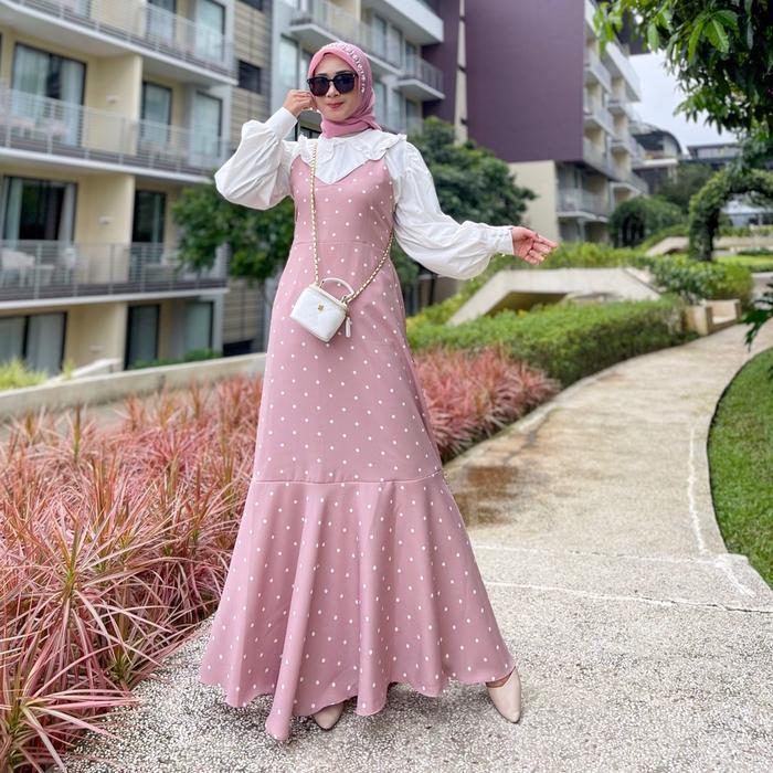 "New" OVERALL YOLA BY HAURA DRESS DUYUNG FISHTAIL