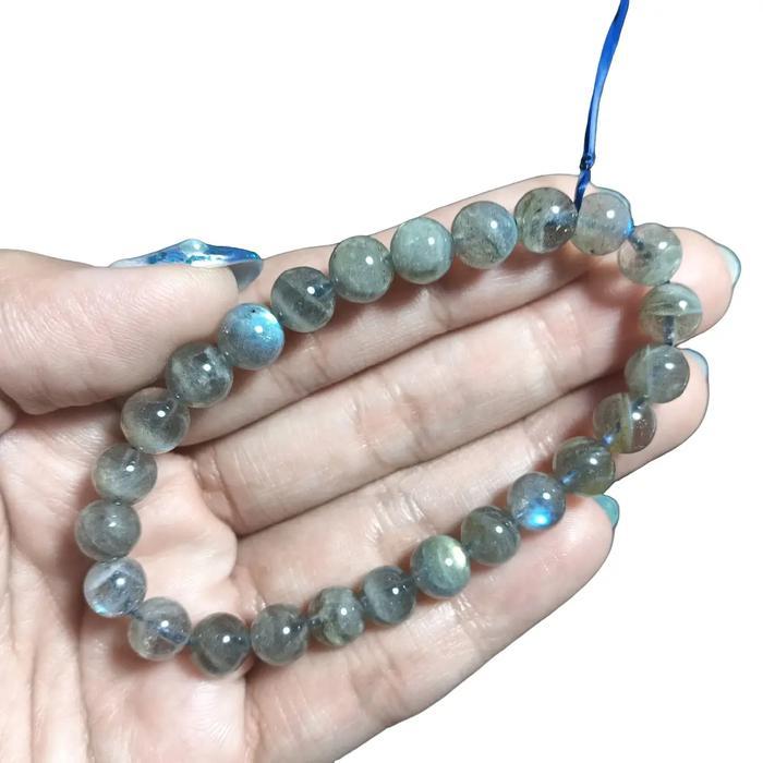 gelang crystal Labradorite size 8 mm