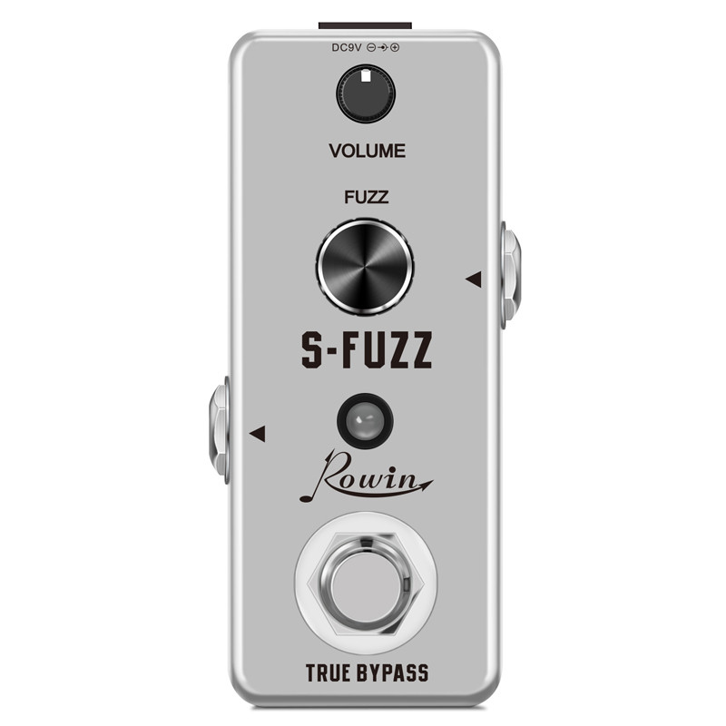 Rowin Guitar Pedal S-Fuzz Classic Smooth Vintage Pure Super Fuzz Tone Volume Fuzzy Effects Electric