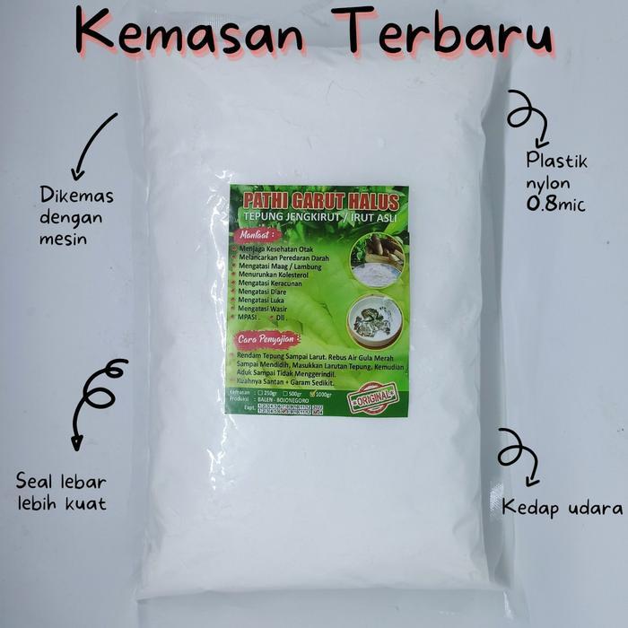 "New" tepung garut 1000gr / pati garut / arrowroot / arrowroot powder / tepung garut / tepung pati
