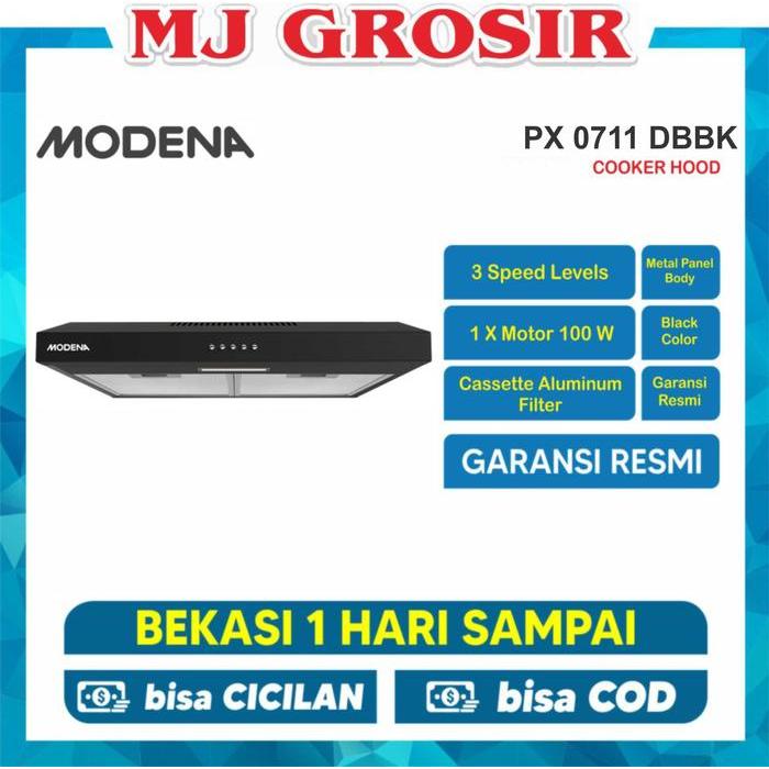 Cooker Hood Modena Px 0711 Dbbk Exhaust Kompor Tudung Hisap