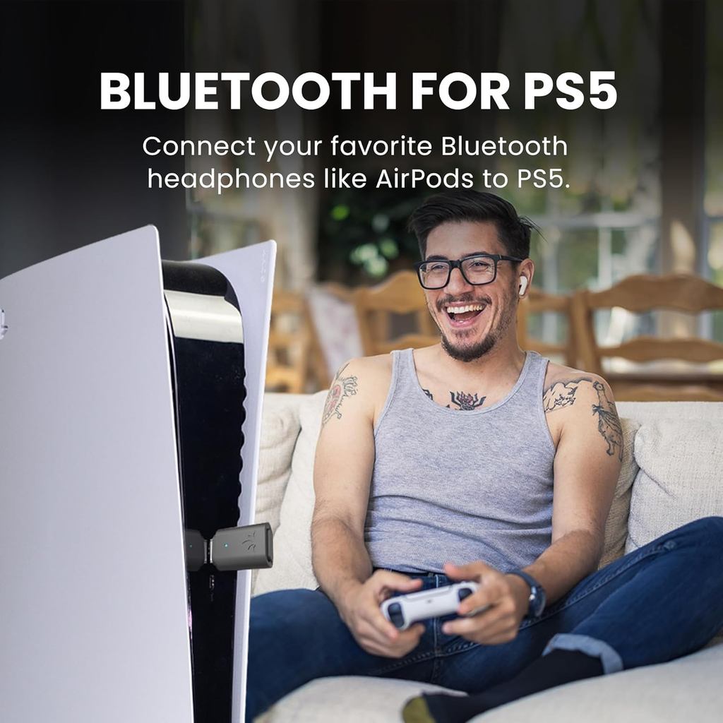 Avantree C81-Gaming - USB-C Bluetooth 5.3 Audio Adapter for PS5, Qualcomm Chip, aptX Adaptive & HD