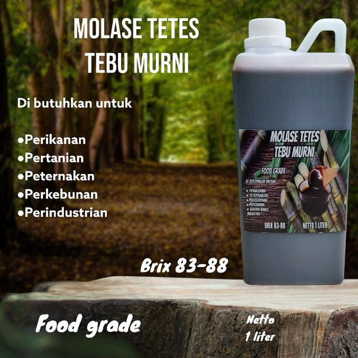 molase tetes tebu murni 1 liter / molase / molases / tetes tebu murni molase Eco