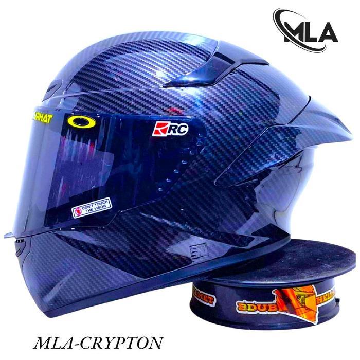 Helm full face TT Course TTC course mla Carbon paket ganteng