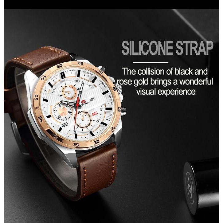 Jam Tangan Pria VAVA VOOM 216 Original Kronograf Kalender Analog hadiah watches