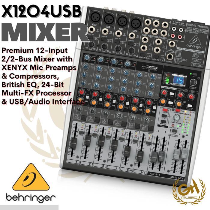 Terbaru Behringer Xenyx X1204Usb Mixer - 12 Channel
