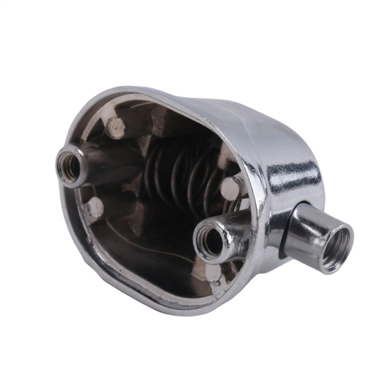 A74K-10PCS Silver Alloy Drum Kit Rectangular Claw Hook Lug Single End Drum Percussion Accessory