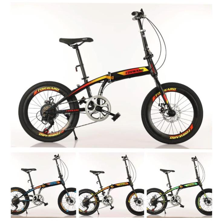 Sepeda Lipat Folding Bike 20 Forward Discbrake Murah