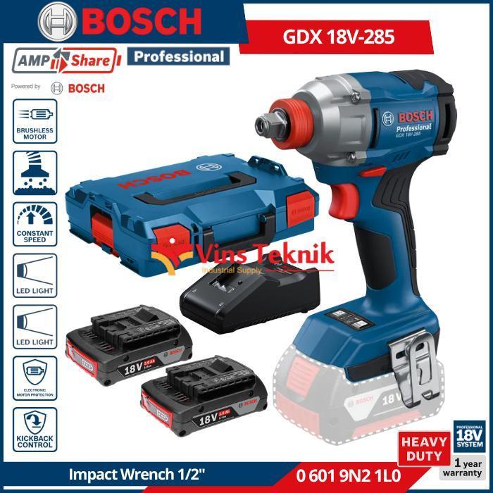 BOSCH GDX 18V 285 Brushless Impact Wrench Impact Driver 500 Nm GDX 18V-285