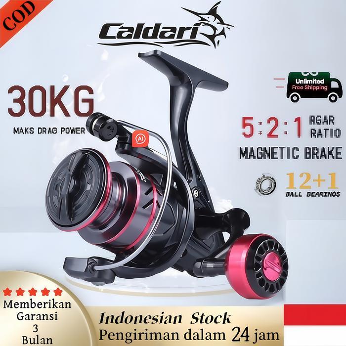 Promo Caldari Reel Pancing Spinning Fishing Reel Gulungan Pancing Mesin Pancing Rod Mesin Casting