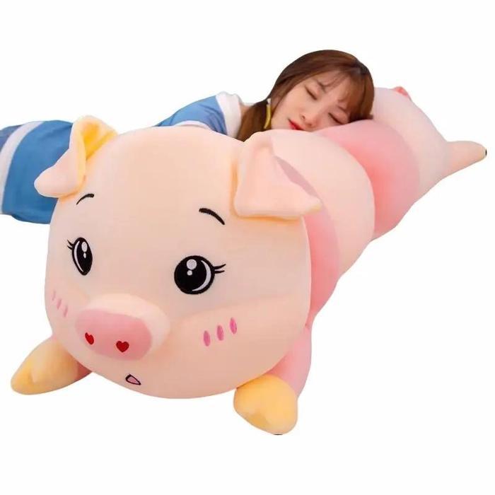 Miniso Toys - Guling Boneka Ulat Piggy Ukuran 90 Cm