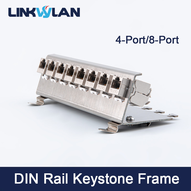 Linkwylan Keystone Frame Holder for DIN Rail Mounting Plate Electrical Distribution Box DIN-Rail