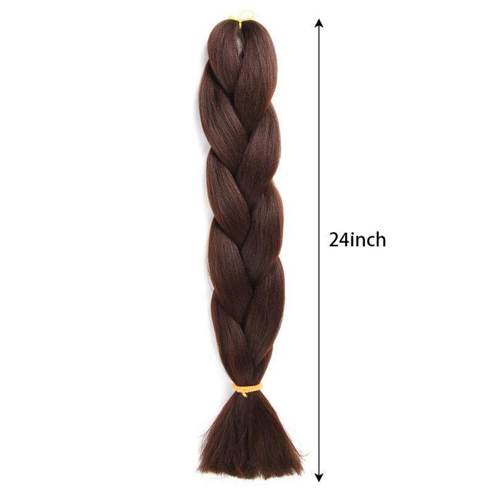 Rambut Kepang Palsu Sintetis Model Kepang Jumbo Rambut Palsu Extension