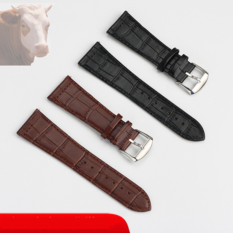 Genuine leather watch belt for Frank Muller series cow leather wristband accessories for men's and
