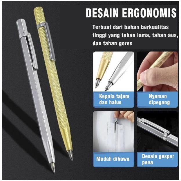 "New" [DUORA] 6Pcs Magic Pen Pena Engraving Carbide Scriber For Glass Metal Alat Potong Ukir