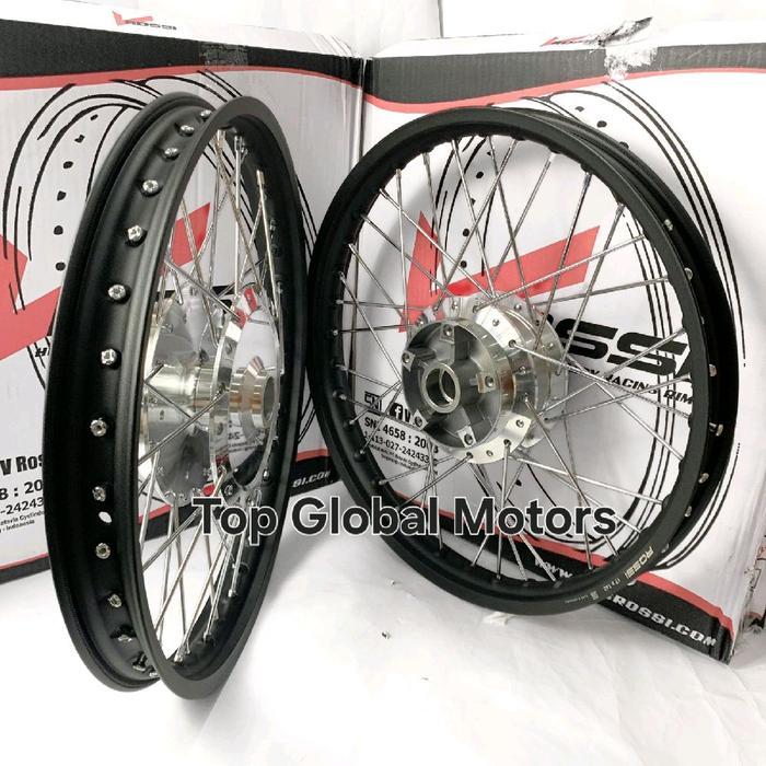 VELG PELEK MX KING SEPASANG RING 17 VROSSI SEPASANG ORIGINAL Motorcycle