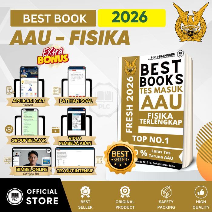 ASLI PLC - Buku Materi & Bank Soal Fisika Tes Masuk AAU 2026 READY STOCK