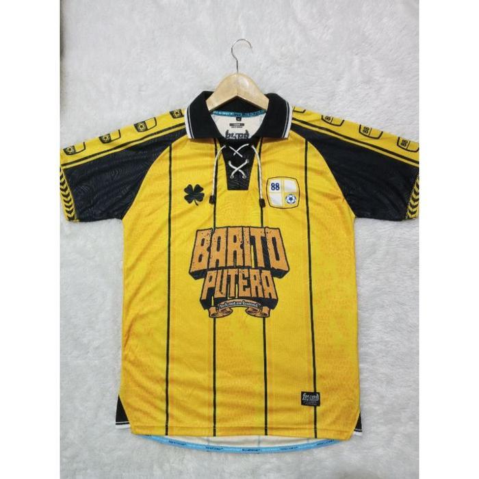 Terbaik Best Quality 100% Original Jersey Retrovintage Barito Putera Jersey Casual Clasik Football