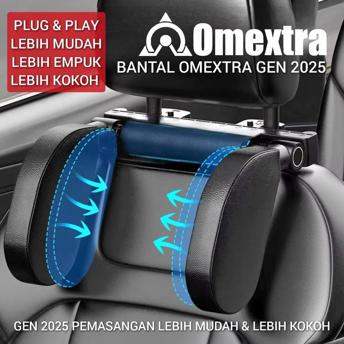 Bantal Omextra- Headrest Pillow Car 3 Generation- Bantal Mobil Omextra