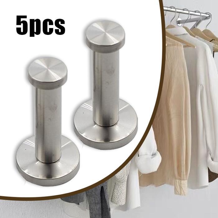 5pcs Gantungan Tembok Baju Cantolan Dinding Gantungan Baju Stainless Stee Gantungan Pakaian Lemari