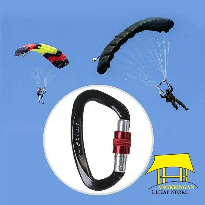 Safety Carabiner Climbing Hiking Outdoor Delta Screw Lock Model Petzl