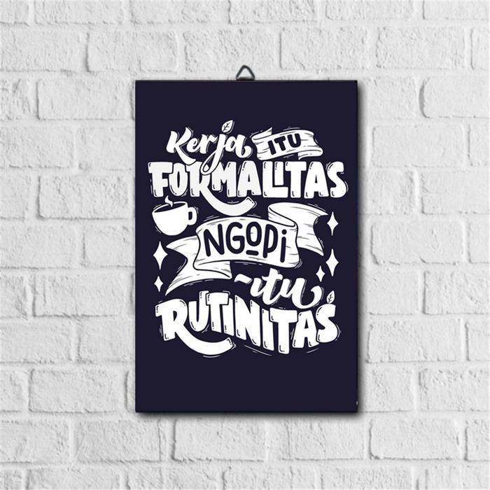 Poster Kayu Hiasan Dinding Kata-Kata Motivasi kamar Kertas mdf 6mm mendunia poster & produk cetak