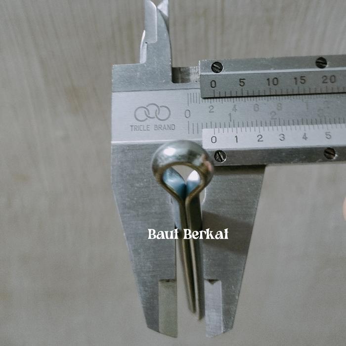 ISI 100 pcs cotter pin 6x50 split pin M6x50 spipen 6mm x 50mm split pen 6x50mm Kualitas Premium