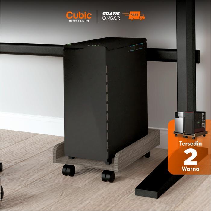Cubic Tray Komputer / Rak Roda Cpu Meja Komputer / Yagi Tray 45