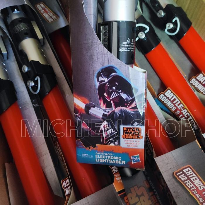 Star Wars Darth Vader Yoda Mainan Saber Hasbro Electronic Lightsaber